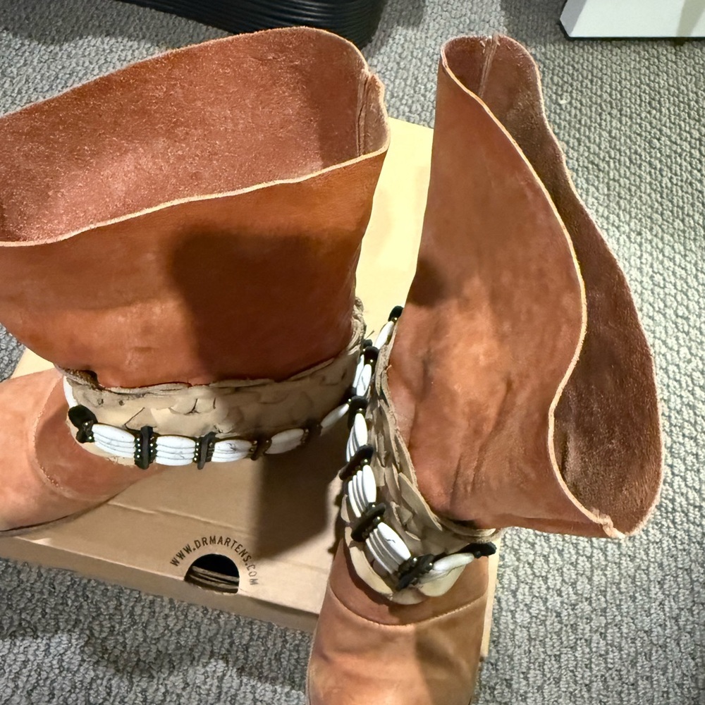Free Bird Barra size 8 short booties ivory detail - Picture 5 of 8